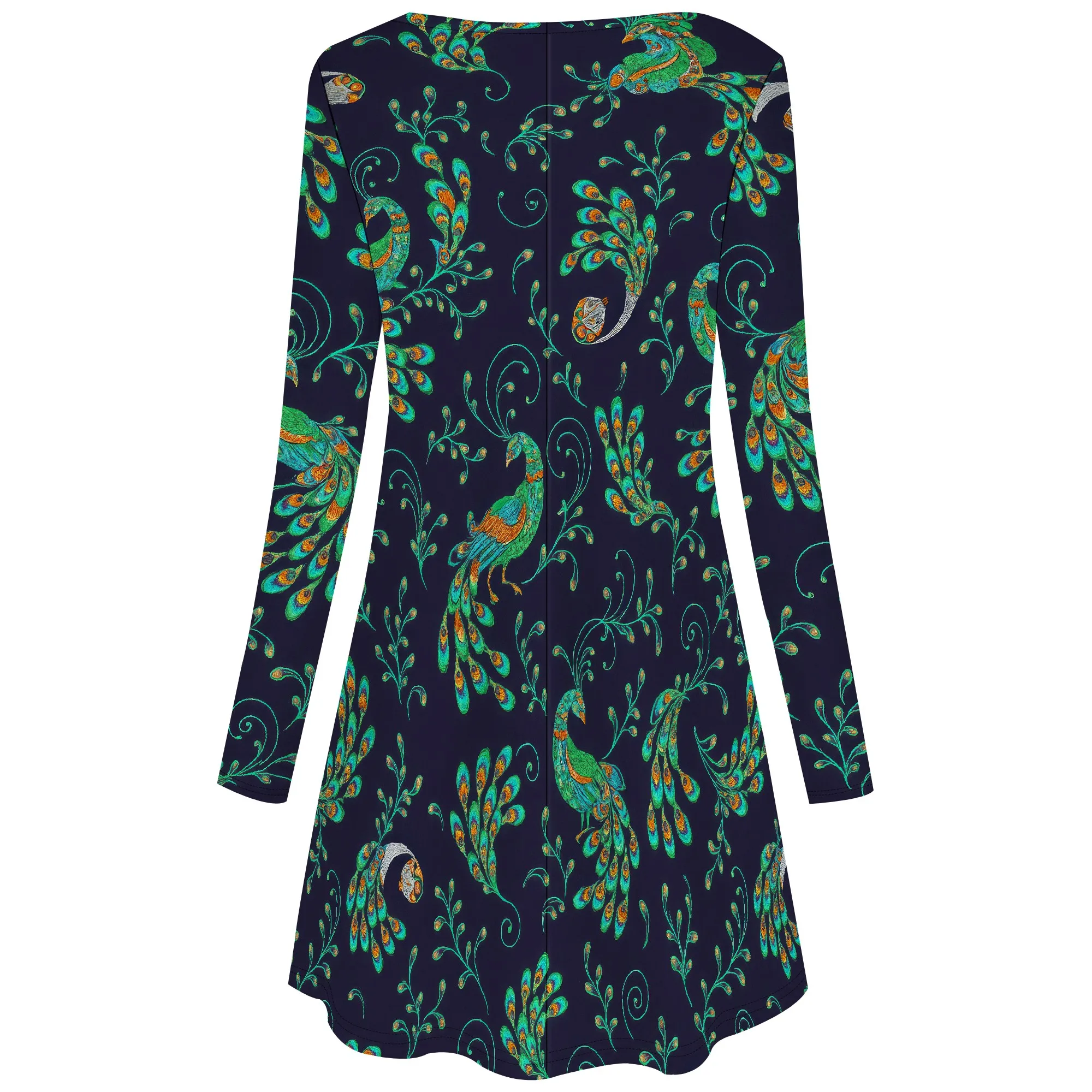 Robe à manches longues pour femmes avec poches, grande taille, t-shirt ample décontracté
