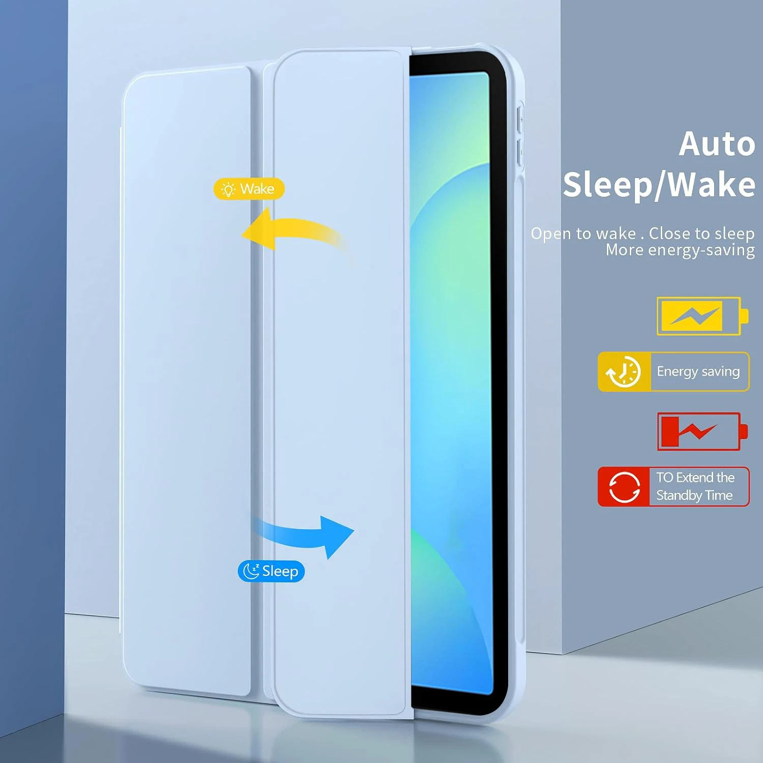 For Samsung Galaxy Tab S10/S10 FE/S10 Lite 2025 2023 11'' 10.9'' Tri-fold Flip Case Magnetic Stand PU Leather Protective Cover