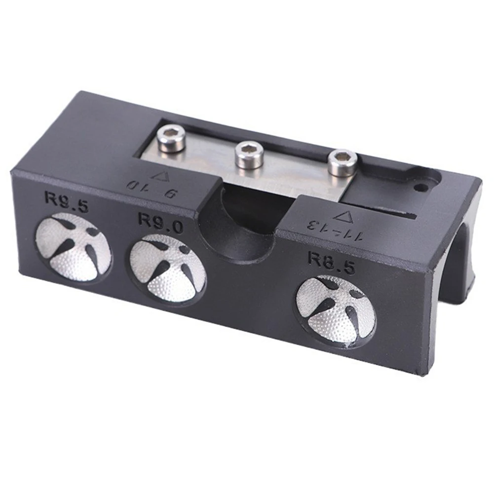 ビリヤードキューチップ研削ツール、修理シェイパー、スヌーカープールチップ、ピンピン付きラウンドカット、アクセサリー、9 in 1