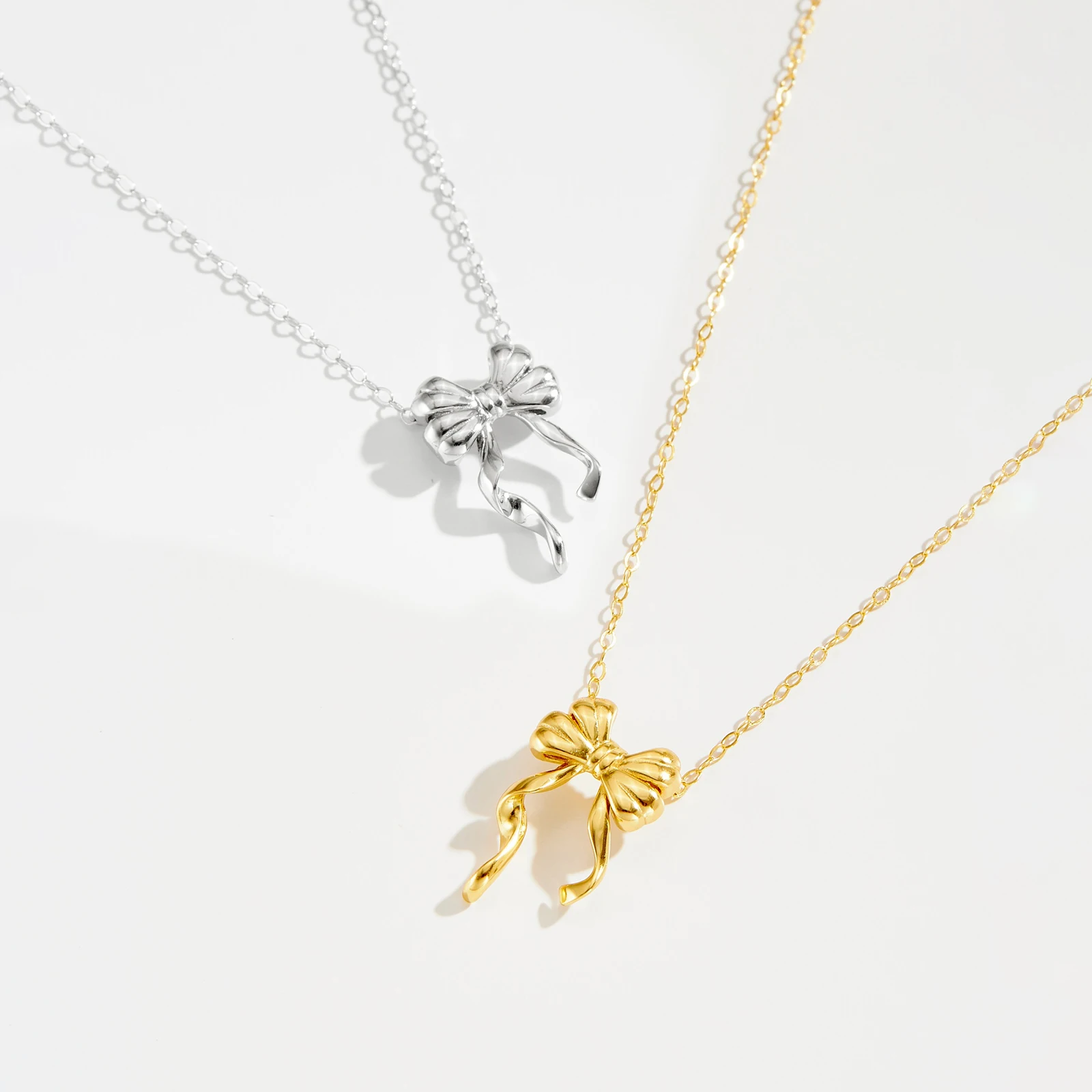 VEWANT 925 Sterling Silver Bow Pendant Long Necklace 2025 Luxury Tiny Wedding Anniversary & Valentine Fine Jewelry Gift