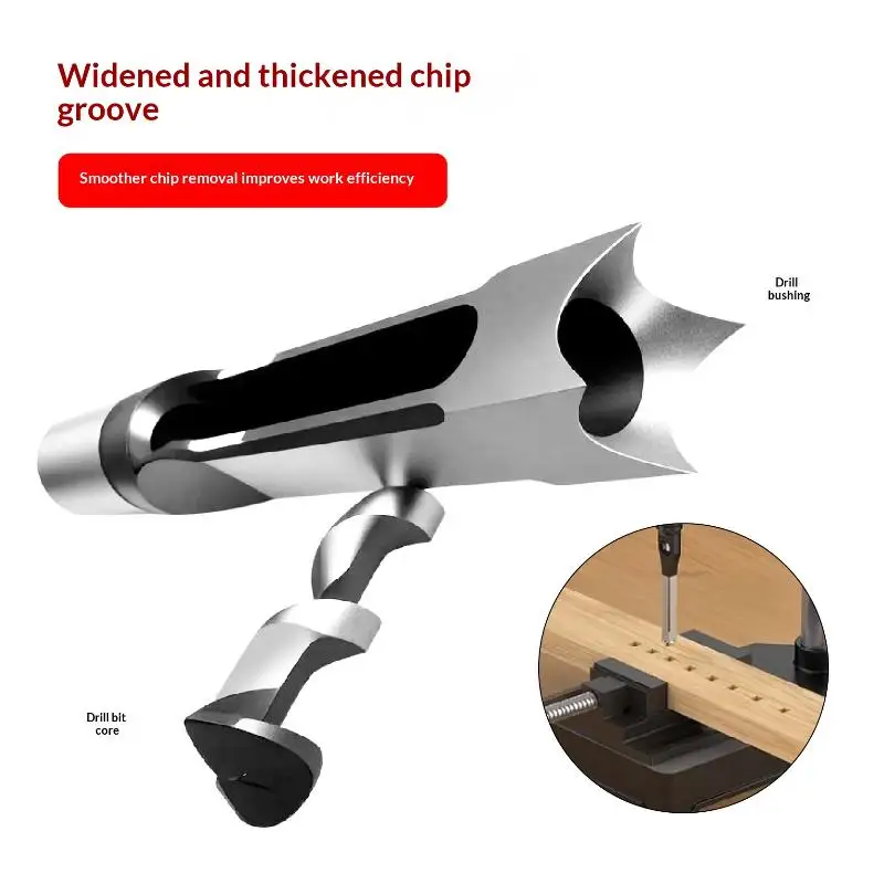 4Pcs Durable Square Hole Drill Bits Mortising Chisel