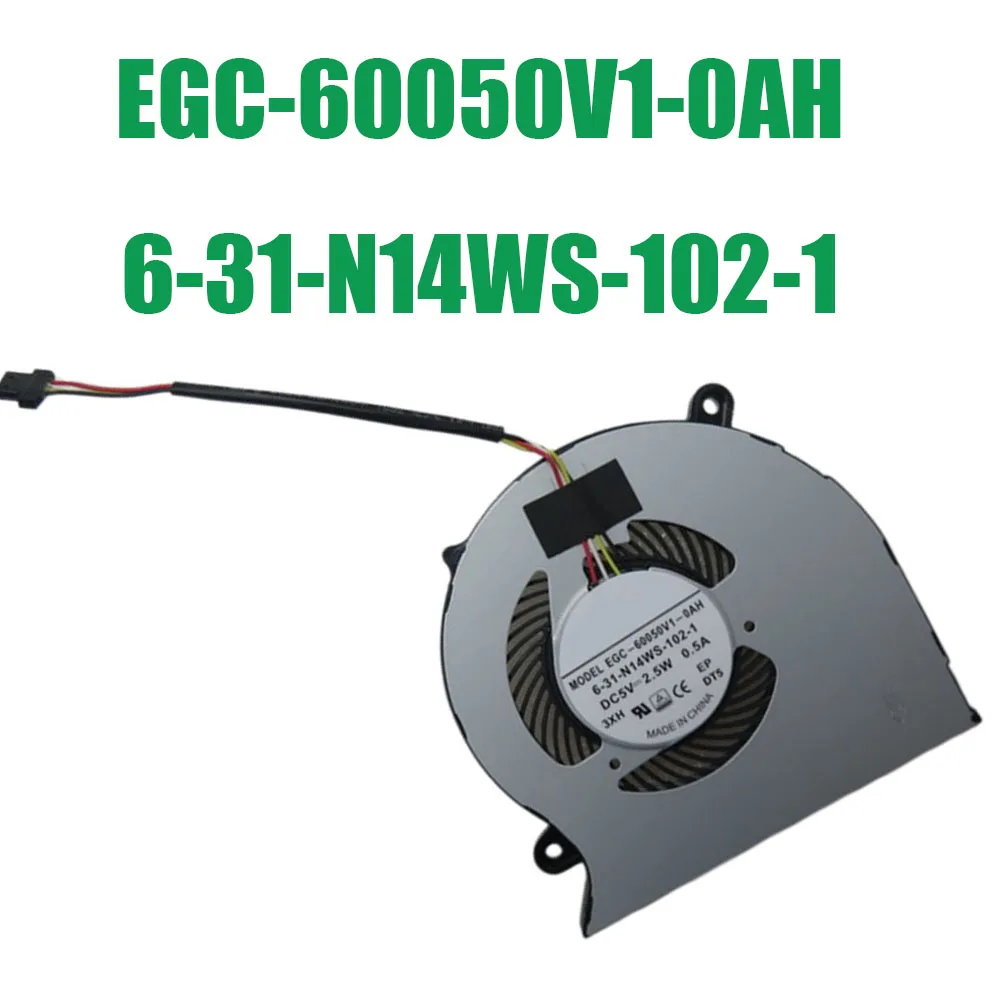 

EGC-60050V1-0AH 6-31-N14WS-102-1 DC5V 2.5W 0.5A 4PIN 4Lines Laptop Cooling Fan New