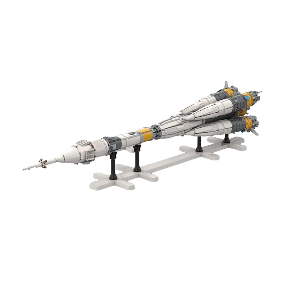 MOC Russian Sojus-FG Launch Vehicle Aerospace Series Block Set For Ultimate Soyuz Rocket R-7 Model Brick Boy Birthday Gift