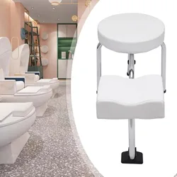 Pediküre-Fußstütze aus PU-Leder, bequeme verstellbare Beinstütze, PVC-Pad für Nail Tech Spa, Schönheitssalon, Studio-Ausrüstungszubehör