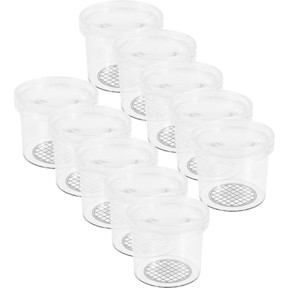

16 Pcs Insect Viewer Critter Cup Goalkeeper Small Animals Abs Feeding Accessory Portable Container Cage Child