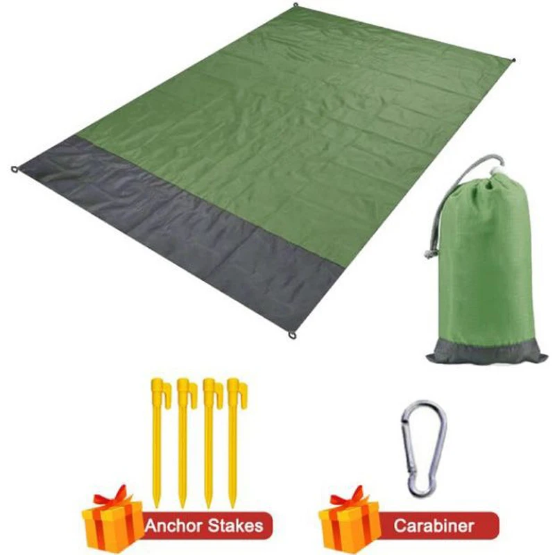 Large Portable Waterproof Beach Towel Blanket, Sand Free Blanket, Outdoor Camping Mat, Beach Picnic Mat, 140x200cm, 200x210cm