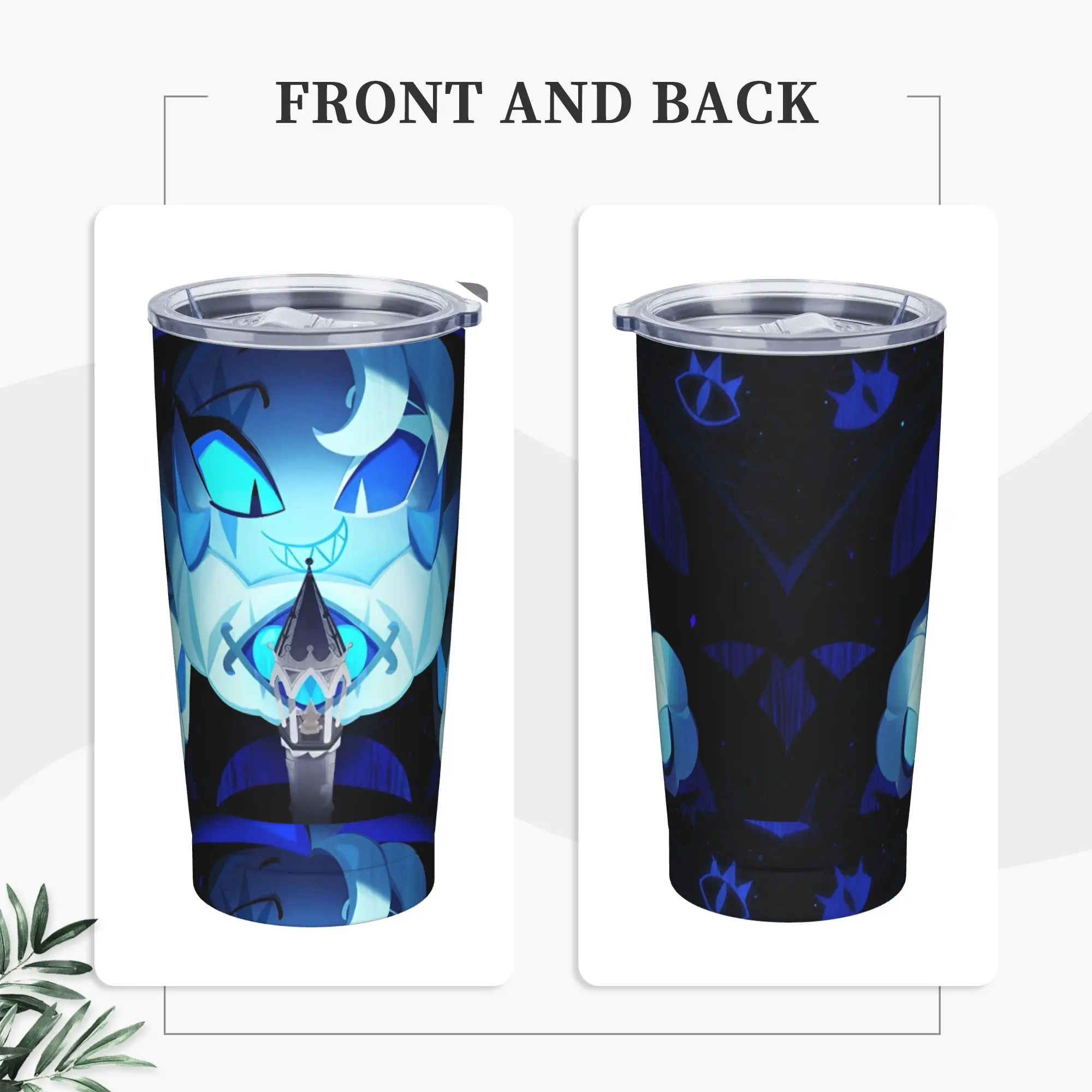 Shadow Milks Cookies Run Kingdom Tumbler Vacuum Insulated Anime Thermal Cup with Lid Straw Double Wall Mugs Water Bottle, 20oz