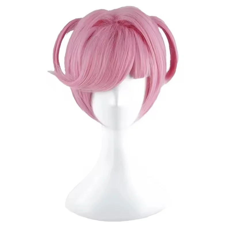 Game DDLC Doki Doki Literature Club Natsuki Wigs Pink Short Hair Anime Wig