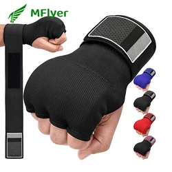 Luvas de boxe Mão Envoltório Interior Metade do Dedo Gel Luva De Boxe para Muay Thai MMA Kickboxing Artes Marciais Punching Speed Bag Treinamento