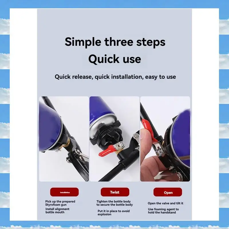 

A11I Seam Glue Gun With Switch Valve Spray Gun Foaming Agent No-Clean Spray Gun Foam Polyurethane Glue Gun For Home