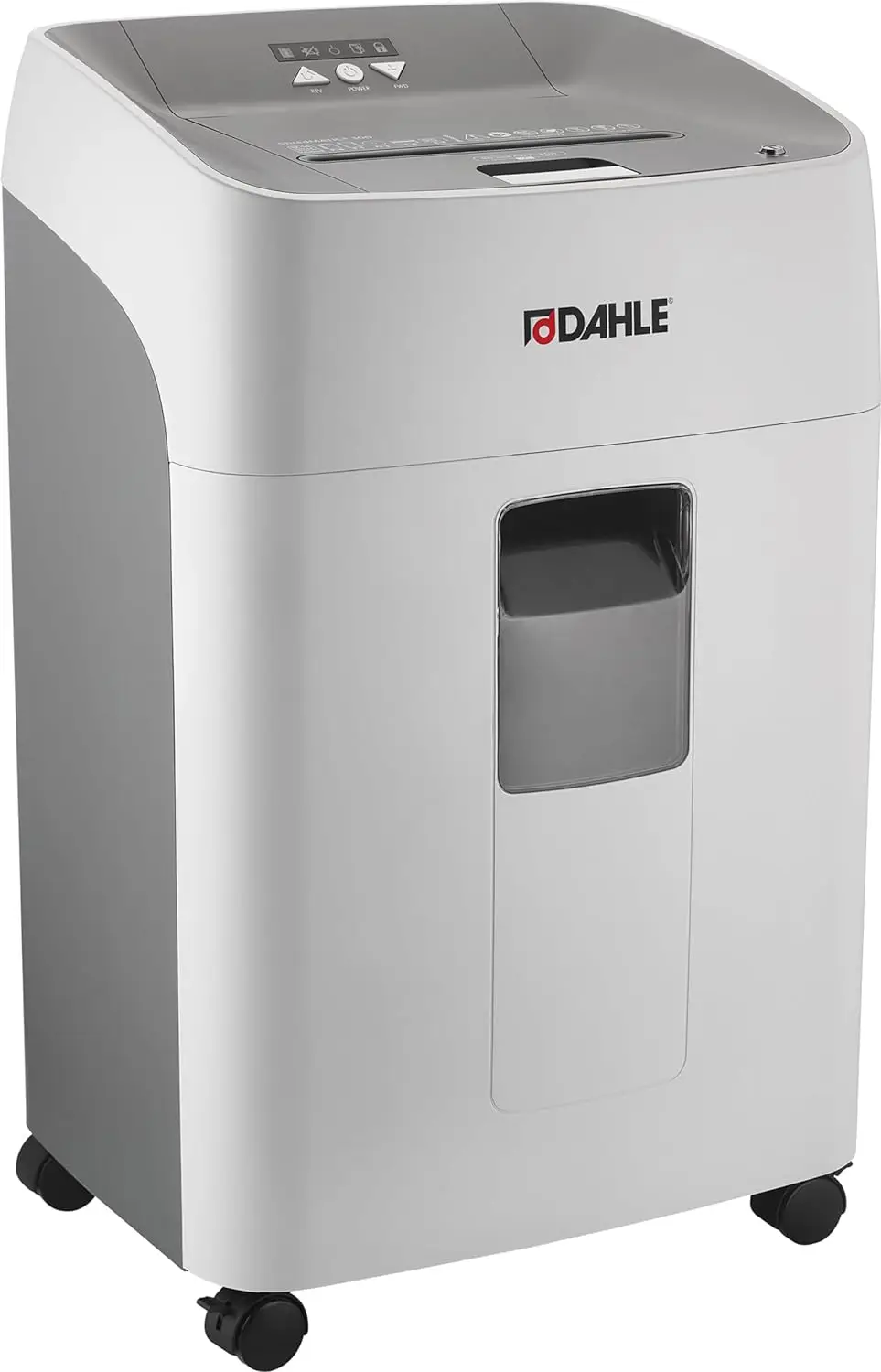 

Dahle ShredMATIC SM 300 Auto-Feed Paper Shredder, 300 Sheet Locking bin, Oil-Free, Jam Protection, Security Level P-4, 3-5 Users