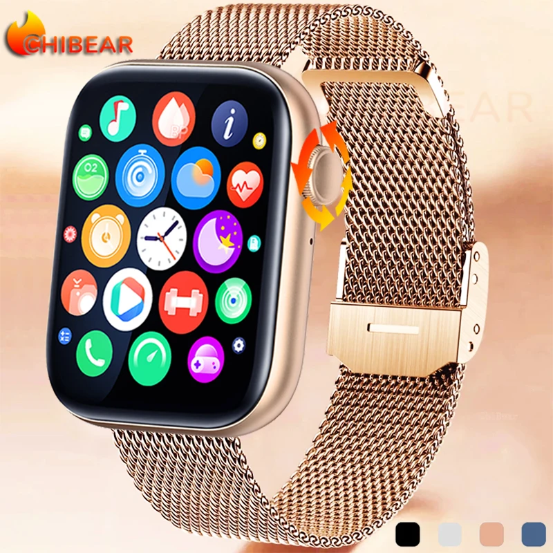 

Новинка 2024 года, умные часы 2024, умные часы с беспроводной зарядкой, Bluetooth-звонки, мужские и женские умные часы, фитнес-браслет, индивидуальное циферблат