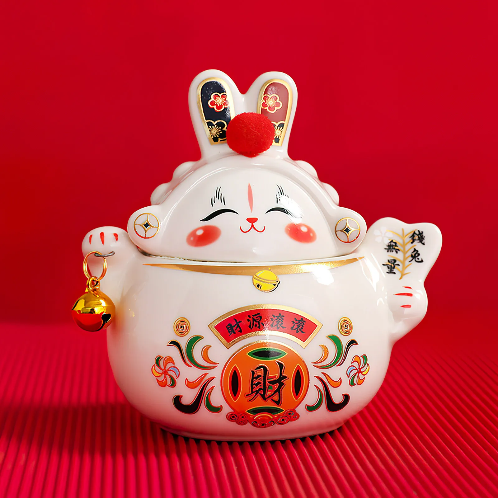 

Керамическая банка для чая в форме кролика, высококачественная герметичная емкость для чая, многофункциональный контейнер для хранения для дома, офиса, кухни, декор для дома и офиса