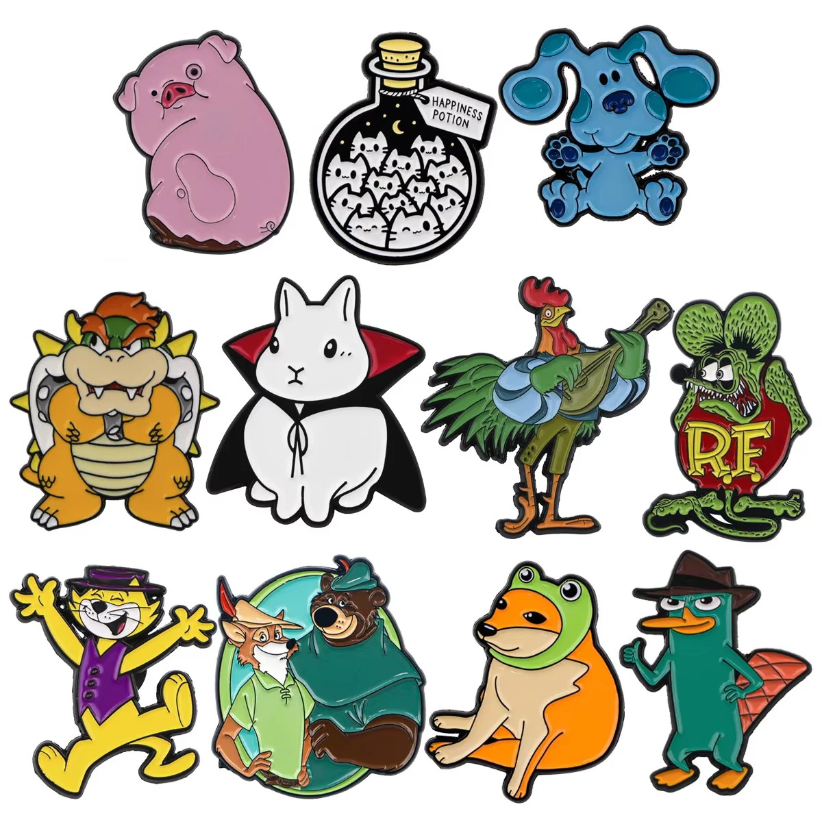 

Cartoon Animals Enamel Pin Pig Brooches For Women Lapel Pins Badge on Backpack Costume Accessories Fashion Jewelry Gifts