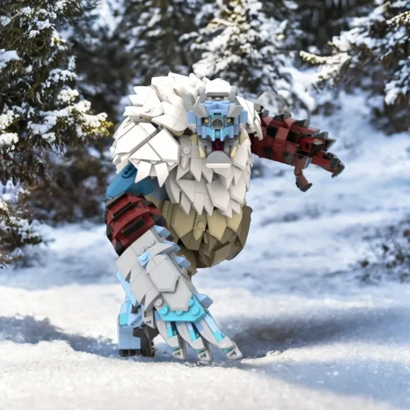 [1137pcs] Goss Harag Ice Beast Building Blocks Kit, Suitable For Collection And Display, Inspires Creative Thinking