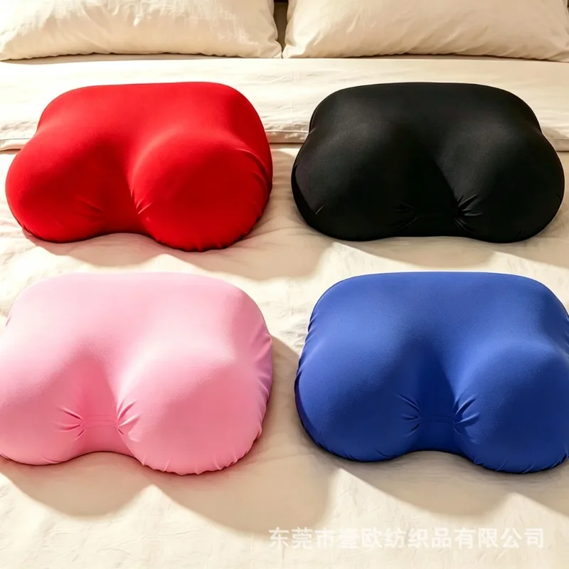 Funny Slow Rebound Memory Foam Breast Shaped Pillow, Soft Novelty Chest Cushion Relax Gift for Men