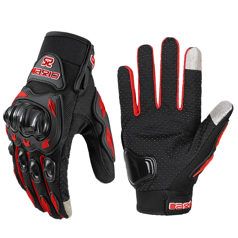 Ummer ademende motorhandschoenen met volledige vingers antislip slijtvaste motorcross racehandschoenen touchscreen moto bikerhandschoenen