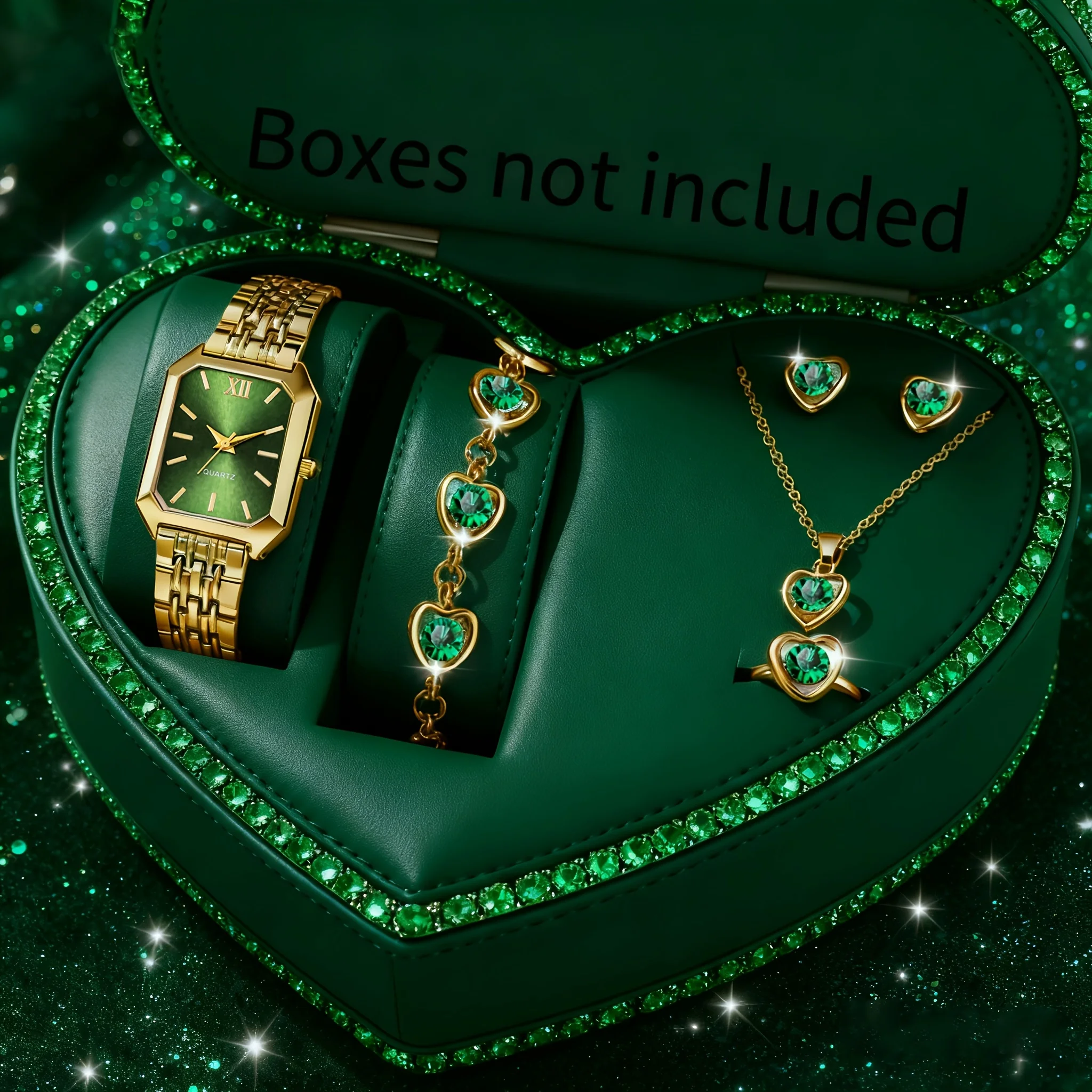 6PCS Elegant Rectangle Women Q - огляд і ціна Jewels On Watches