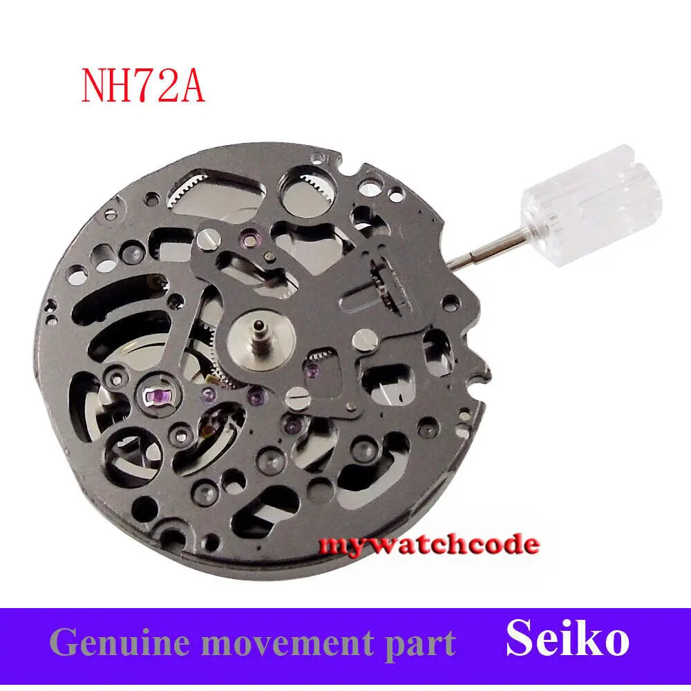 

Japan Made NH72 NH72A Automatic Watch Movement Brand New Skeleton 24 jewels