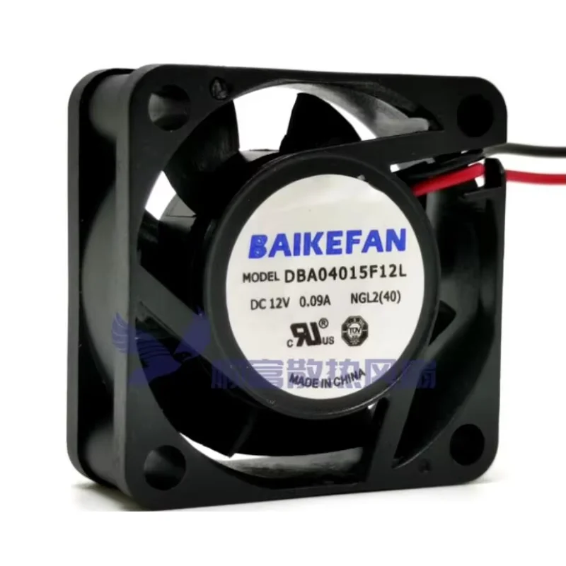 BAIKE DBA04015F12L DC 12V 0.09A 40x40x15mm 2-Wire Server Cooling Fan