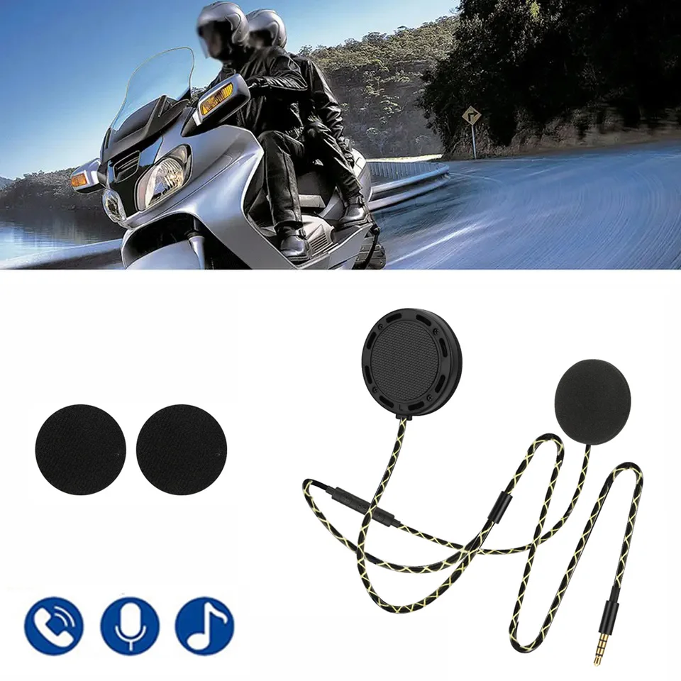 

1Pcs Motorcycle Helmet Headset Headphone Speakers for 3.5mm interface audio Helmet Headphone Helmet Headset