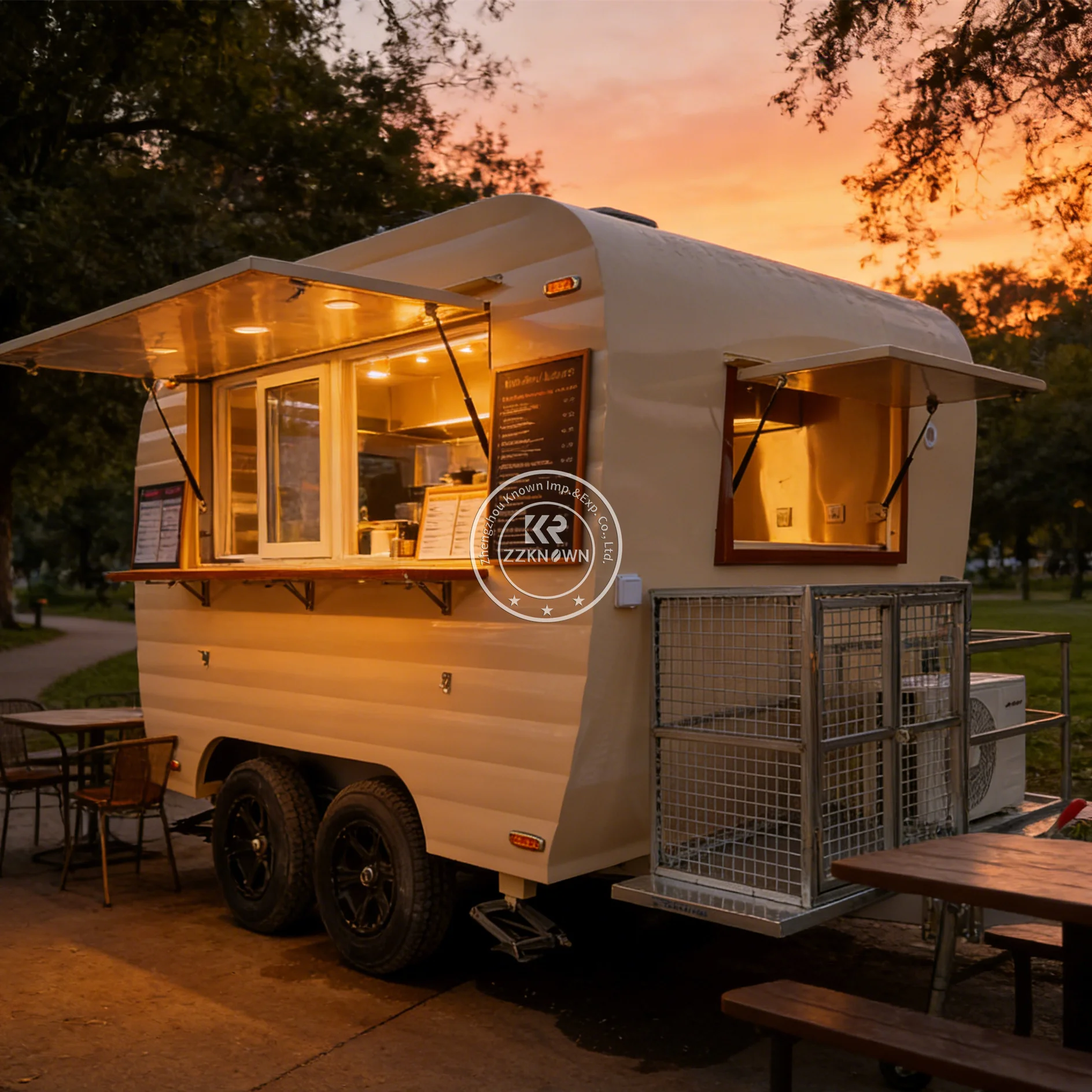 

High Quality Mobile Kitchen Food Trailer Custom Street Food Truck Outdoor Commercial Burger Pizza Trailer For Sale