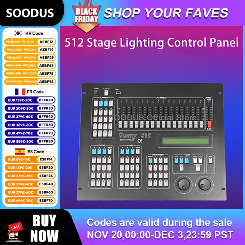 

Новый контроллер DMX 512, сценический светильник DMX 512, главная консоль, светодиодный DMX-управление для Par Beam Par Beam Light, движущаяся головка