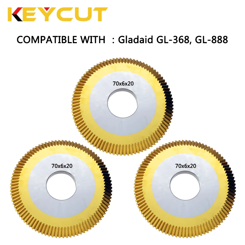 Gladaid Cutter 70x6x20 8810 8811 0012  Fits Gladaid 888 368 Key Machine Aftermarket Locksmith Tools