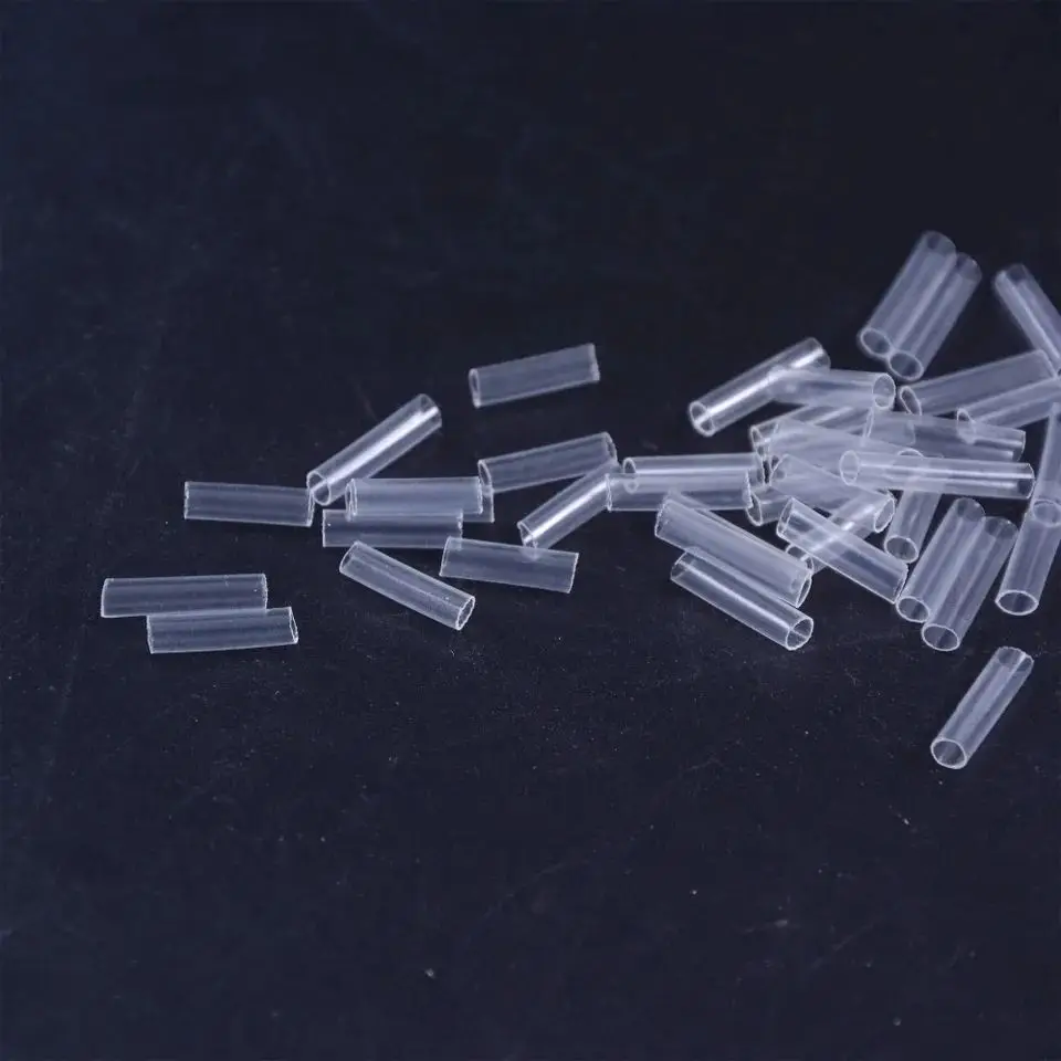 500pcs Heat Shrink Tubes for Hair Extensions Without adhesive Fusion Hair Accessories tools Transparent Color