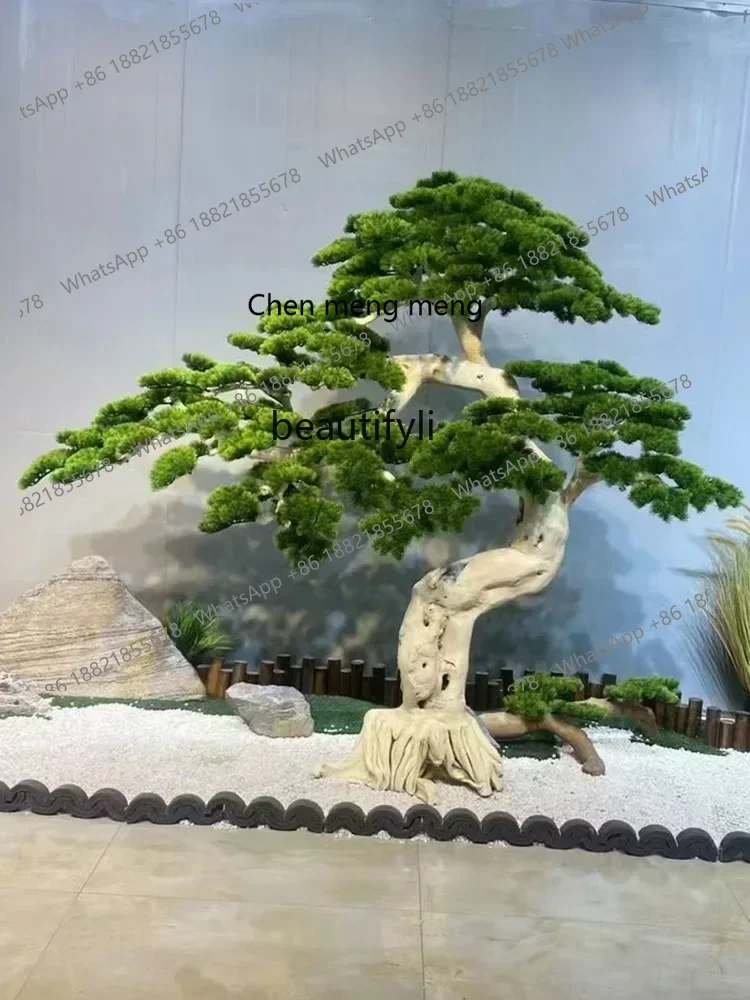 

CC Artificial Pine Welcome Pine Landscape Fake Trees Hotel Lobby Soft Decoration Modeling Ornaments