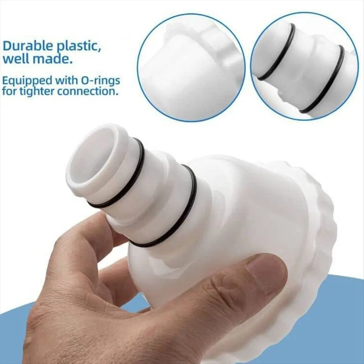 Vacuum Adapter RP RX Skimmer Attachment for 1.5 Inch 1.25 Inch Hose Connection Above Ground Pools
