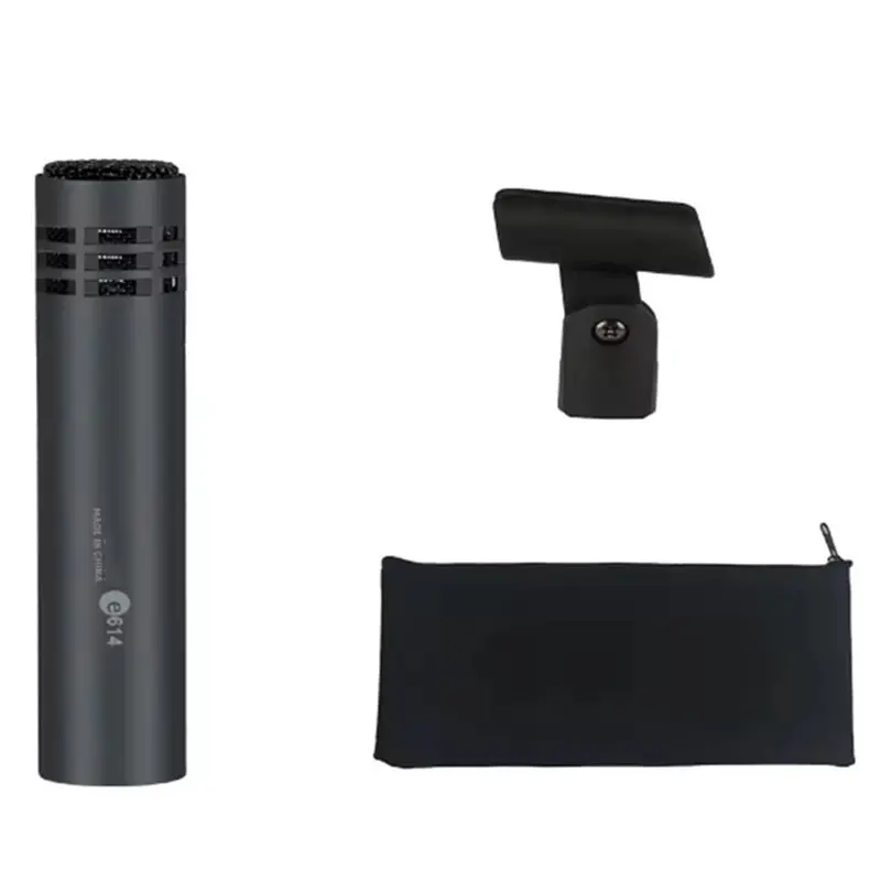 

Конденсаторный микрофон E614 с кардиоидной диаграммой направленности, высококачественный микрофон с креплением-зажимом для музыкантов