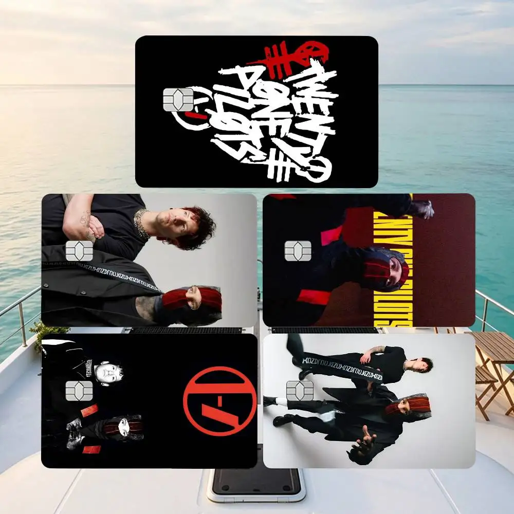 For Band T-Twenty One P-PILOTS Credit Card HD Stickers Game Card Decal Small Chip Waterproof Sticker Gift