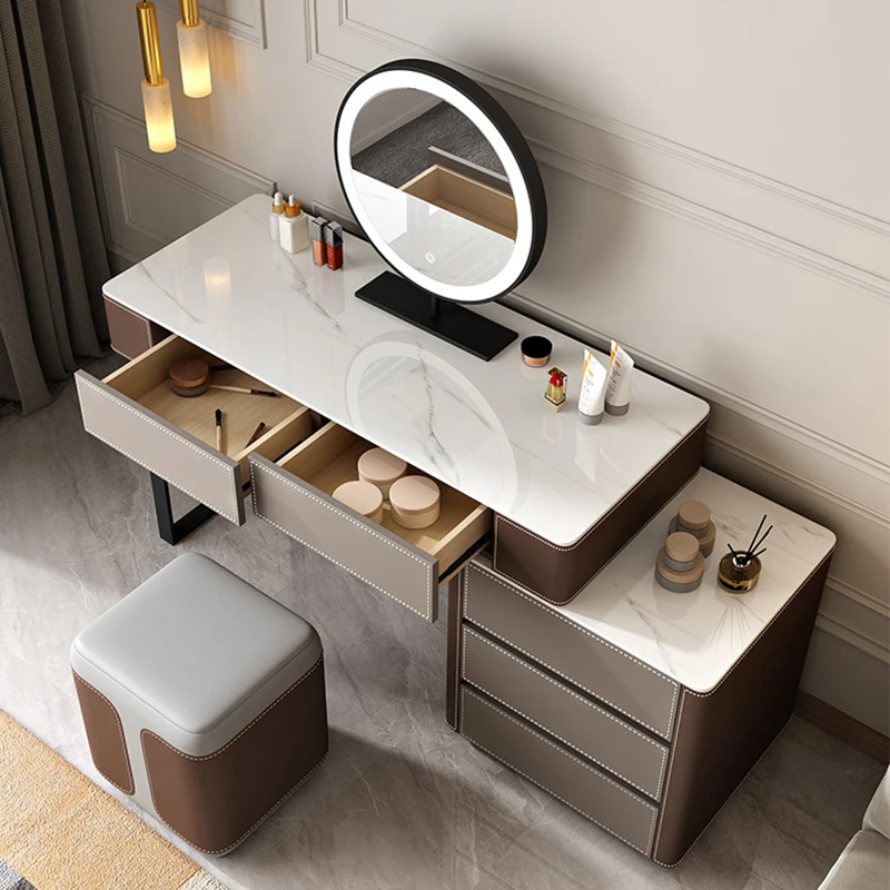 Bedroom Nordic Vanity Table Set Modern Simplicity Vanity Table Storage Drawers Mesita De Noche Bedside Table Furniture