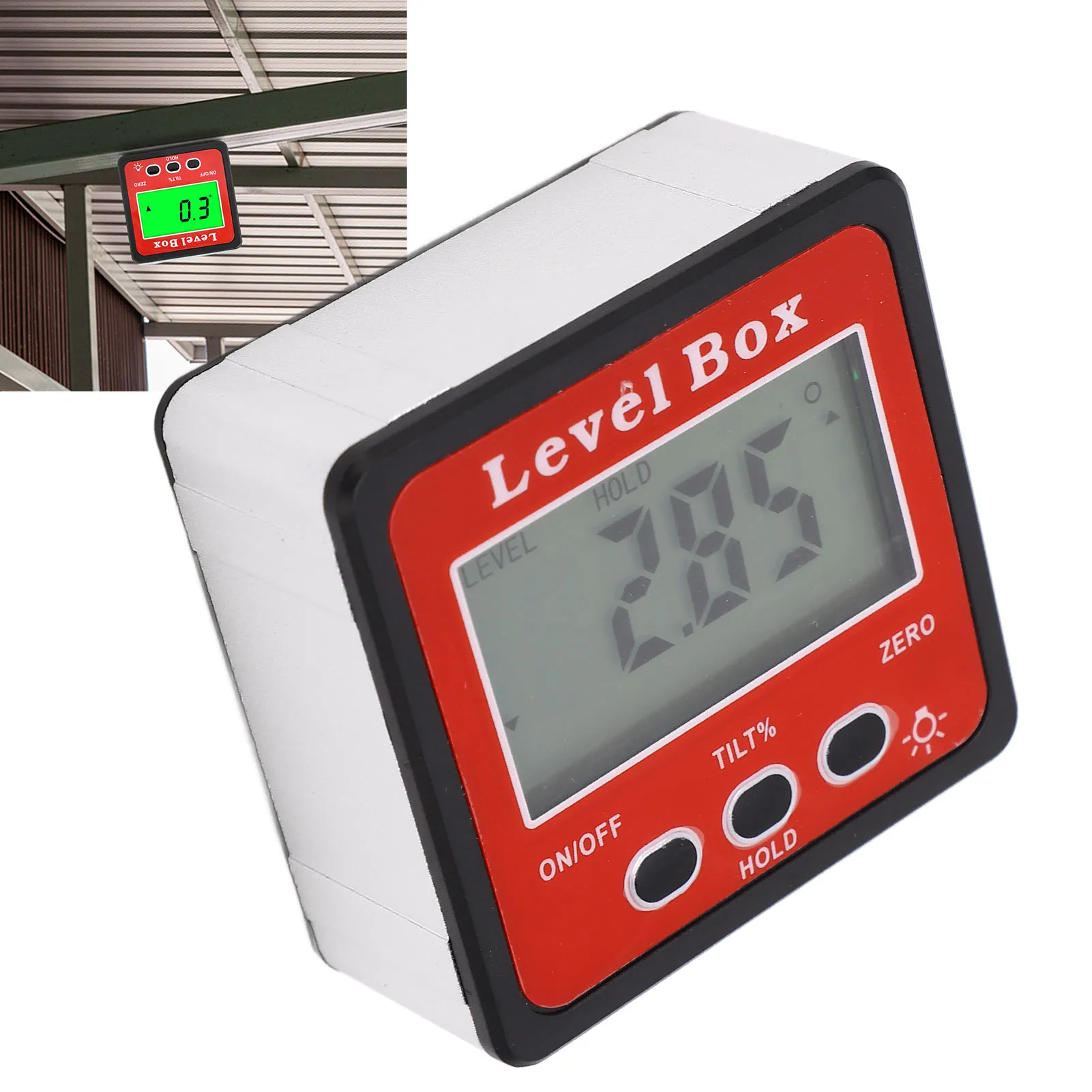 Bevel Box Digital Level Box Accurate Magnetic Portable Size Protractor Inclinometer for Woodworking Construction Machinery