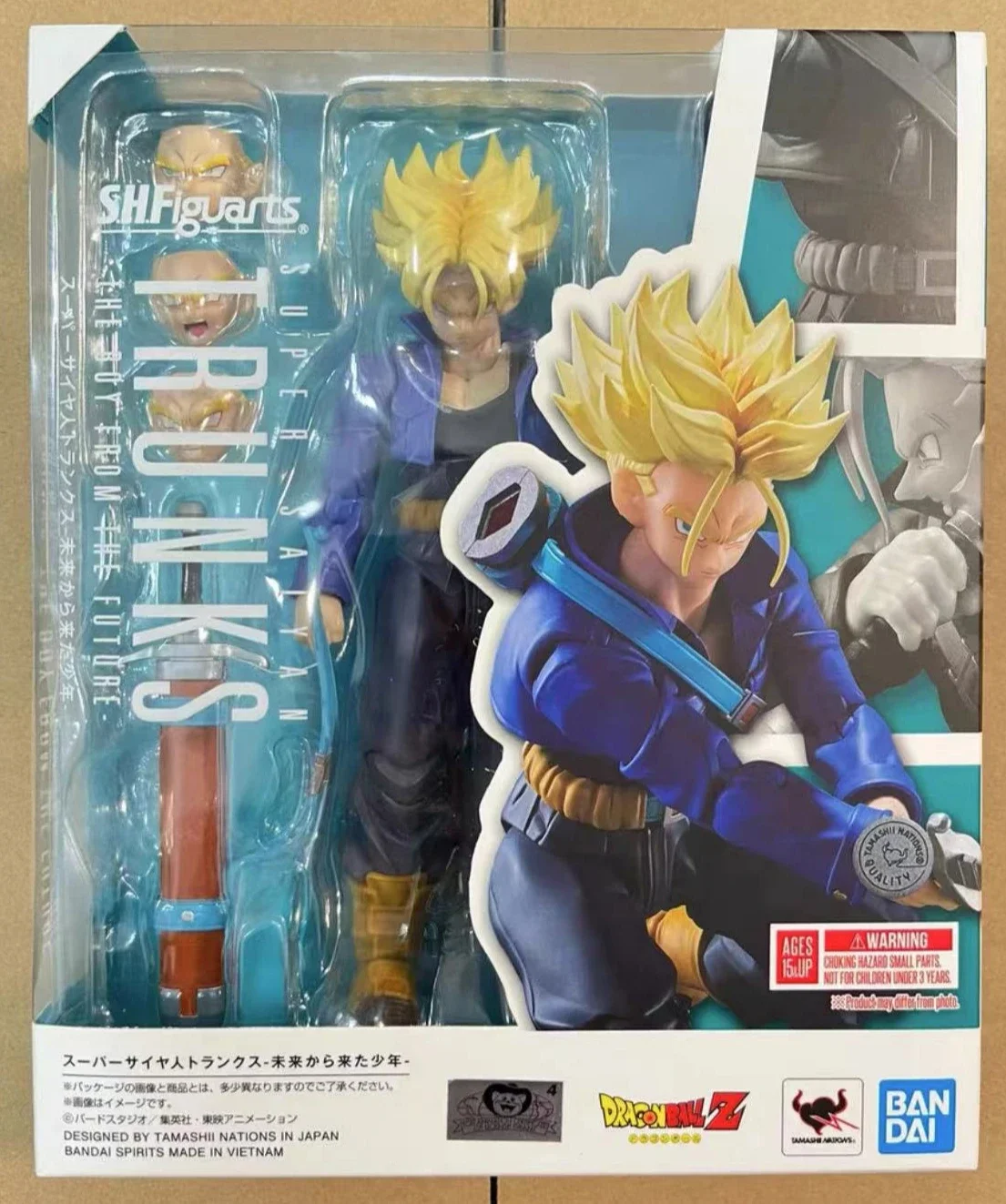 100% Original Bandai SH Figuarts SHF Trunks Boy from the Future Action Figures Dragon Ball Z In Stock Anime Collection Figura