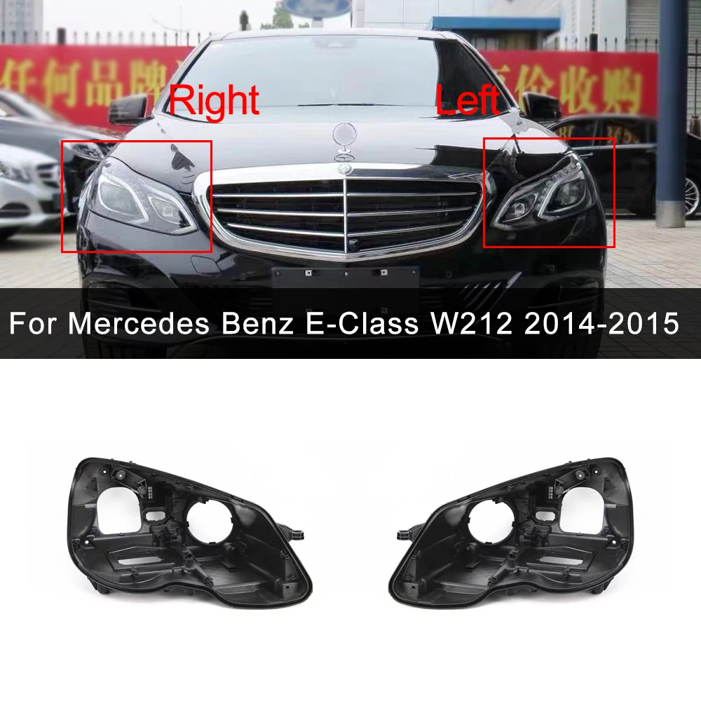 Headlight Base For Mercedes Benz E-Class W212 2014 2015 Headlamp House Headlight Rear Casing Bottom Car Accessories