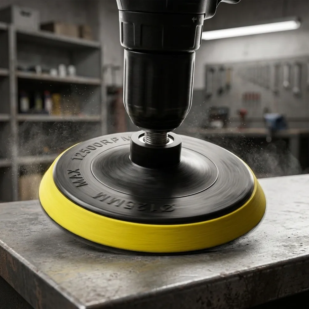 Buffing Pad Sanding Pad 5 Inch/125mm Yellow For Most Kinds Of Rotary Tools for durable High Quality Quality Is