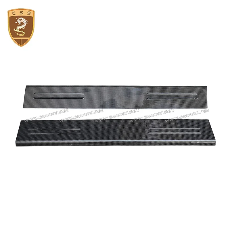 Car Protector Dry Carbon OEM Side Door Sill Scuff Pedal For Ferrari 812 Superfast Welcome Plate