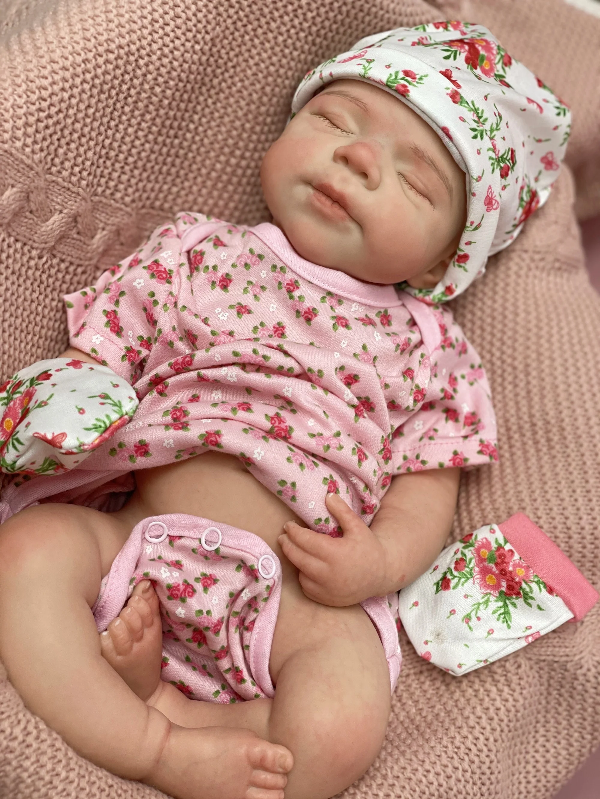 18 インチかわいい睡眠パスカルシリコーン女の子人形塗装ハゲソフトタッチ感防水柔軟なベベリボーン人形