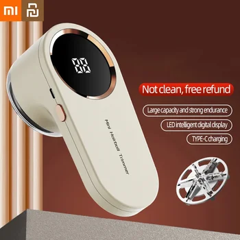 Xiaomi Youpin Lint Remover สําหรับเสื้อผ้า LED ดิจิตอลไฟฟ้าเม็ด Fluff Remover USB ชาร์จ Fuzz เครื่องโกนหนวดผ้าเสื้อกันหนาว
