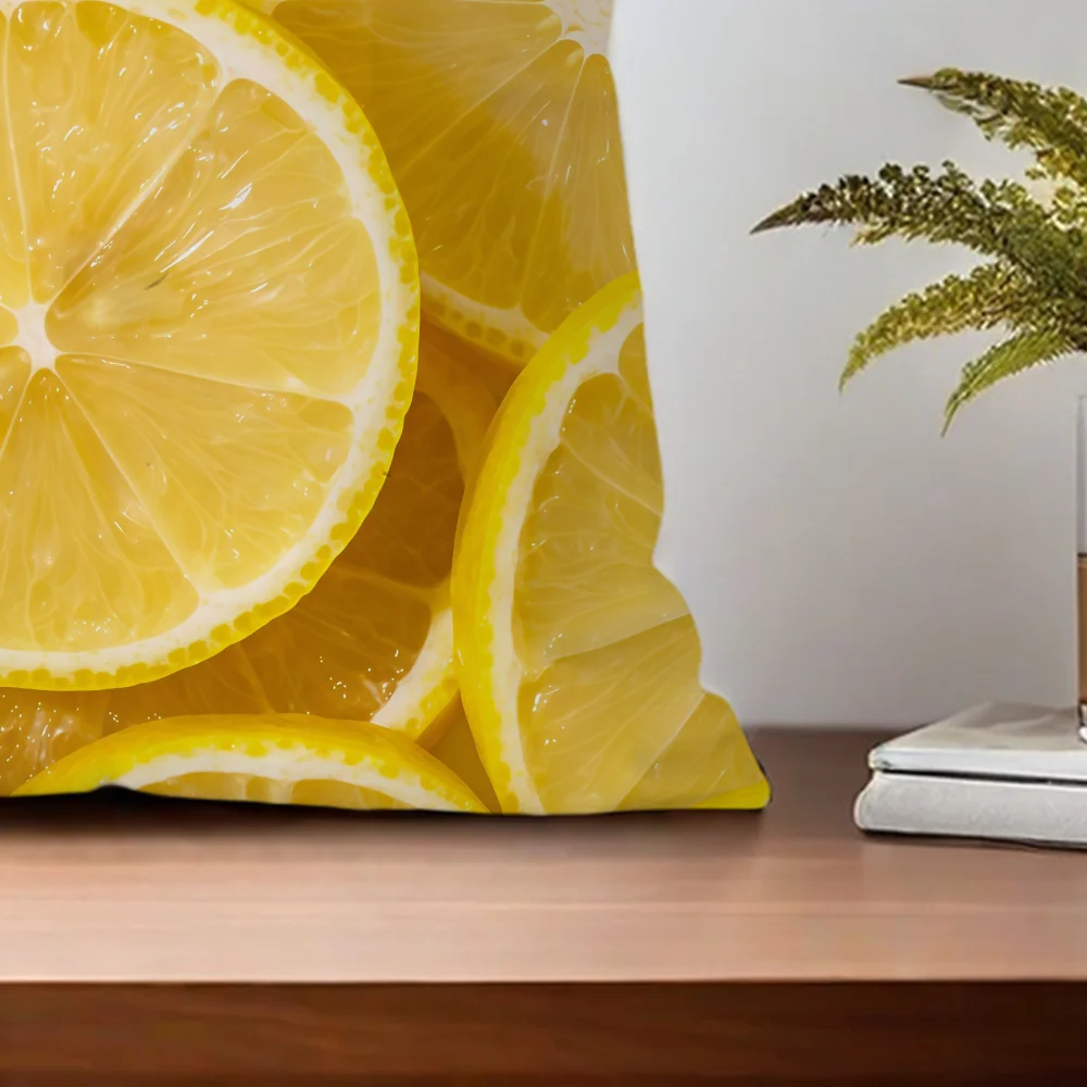 Refreshing Fruit Slices For Summer cushion cover For Pillow Printing Sofa Decoration Home Car Room Shop Office Nordic Simplicity