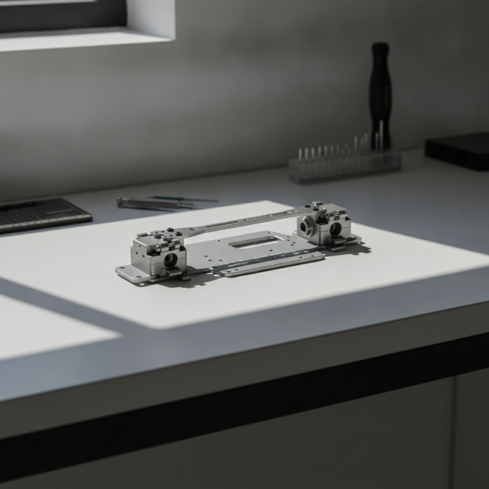 RC Car Chassis with Hardware Precision-Machined RC Chassis Plate High-Strength Abrasion-Resistant for Hobbyists