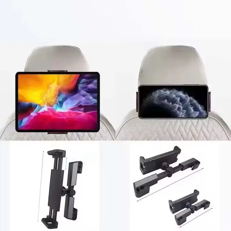 Super mobile accessories car flat bracket clip 360 degree rotation rear seat adjustable bracket multi-angle bracket foldable