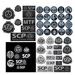 SCP Embroidered Reflective Emblem Patch Supernatural Lovers Tactical Badge Combat Applique For Jackets Bag Jeans Backpack