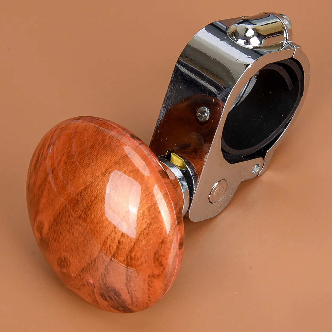 

Universal Car New Truck Steering Wheel Aid Handle Power Assister Spinner Knob Ball Wood Grain High Quality