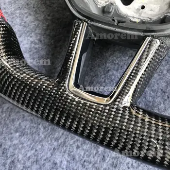 Volant z uhlíkových vláken na míru pro Škoda Octavia VRS 2015-2018 s manuální úpravou bez otvoru pro pádla 6 nejlepší prodej Volanty u Škody Octavia - №1