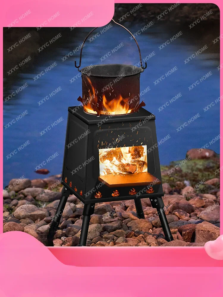 Outdoor Portable Outdoor Camping Cookware Picnic Stove Folding Stove Pot Stove