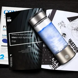 420ML Water Filter Hydrogen Ionized Water Bottle Hydrogen Generator Bottle  Portable Water Ionizer Health Cup Home Appliance