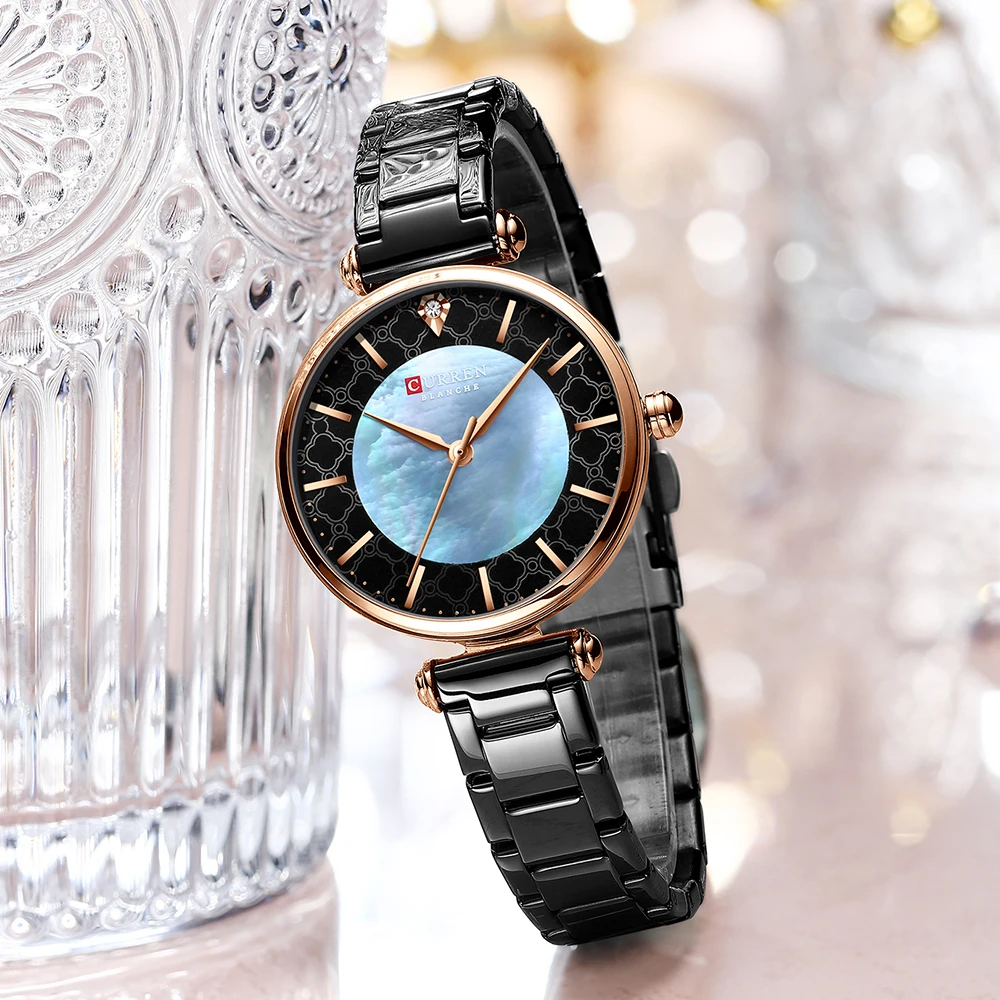 CURREN 9072 New Fashion Watch Women Top Brand Ladies Creative Steel Women Bracelet Watches Female Waterproof Clocks Reloj Mujer